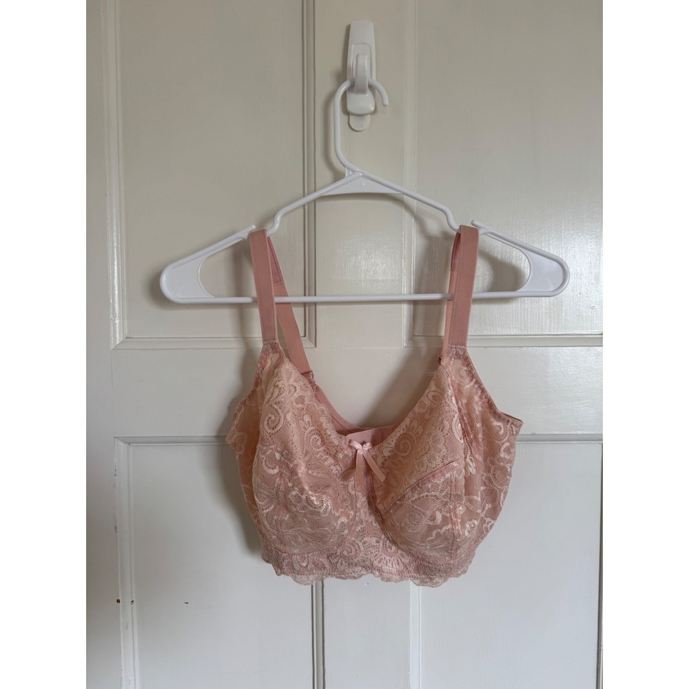 Panache pink lace Andorra wireless bra size 32J (GG)